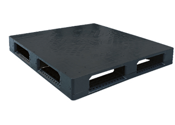 PALLET DE PLÁSTICO LISO EM PRETO BRANCO E VIRGEM