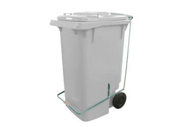 CARRINHO COLETOR DE LIXO COM PEDAL DE 240 LITROS