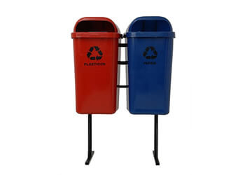 CONJUNTO COM 2 PAPELEIRAS DE 50 LITROS