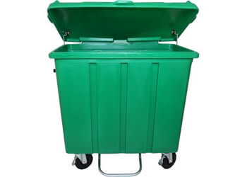 CONTAINER DE LIXO 700 LITROS COM PEDAL FRONTAL