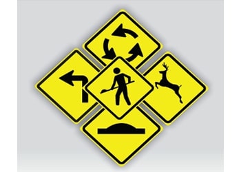 PLACAS DE ADVERTÊNCIA PARA VIAS PERIGOSAS