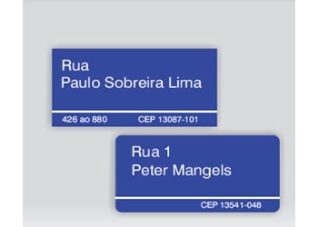 PLACAS DE LOGRADOURO INFORMATIVA