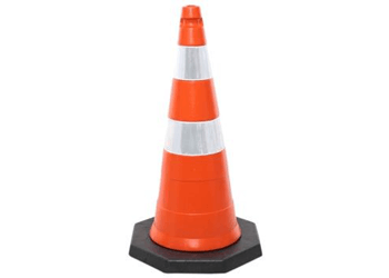 SINALIZAÇÃO CONE OCTÓGONO SEMIFLEXÍVEL