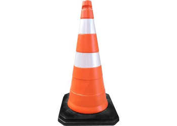 SINALIZAÇÃO CONE SEMI FLEXÍVEL