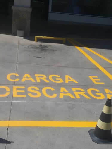 Sinalização de Carga e Descarga