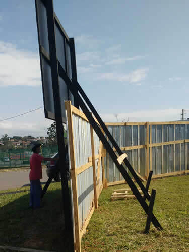 Placa de Obra Tiere para Sinalizacao de Trânsito