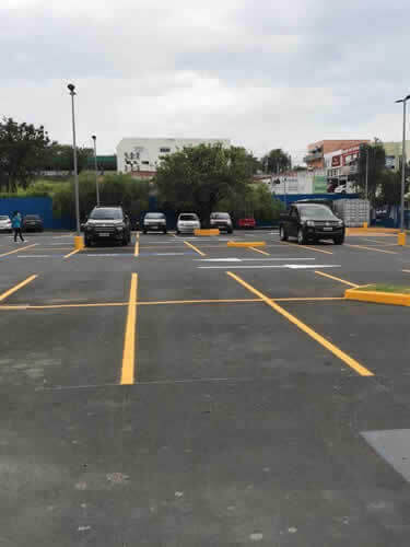 Sinalização para Estacionamento de Mercado